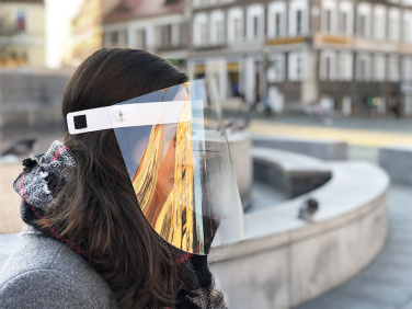 Logo trade advertising product photo of: TEMIDA tilting face shield 1424162