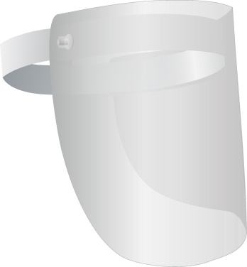 Logo trade promotional merchandise photo of: TEMIDA tilting face shield 1424162