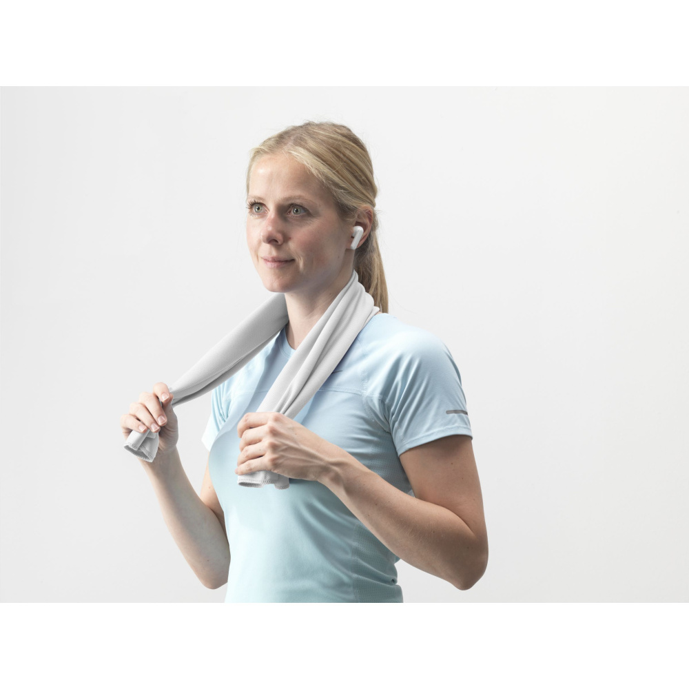 Logotrade corporate gift picture of: CoolDown RPET sports cooling towel