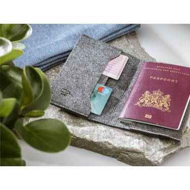 Logotrade promotional giveaway picture of: Identify GRS RPET Felt passport holder