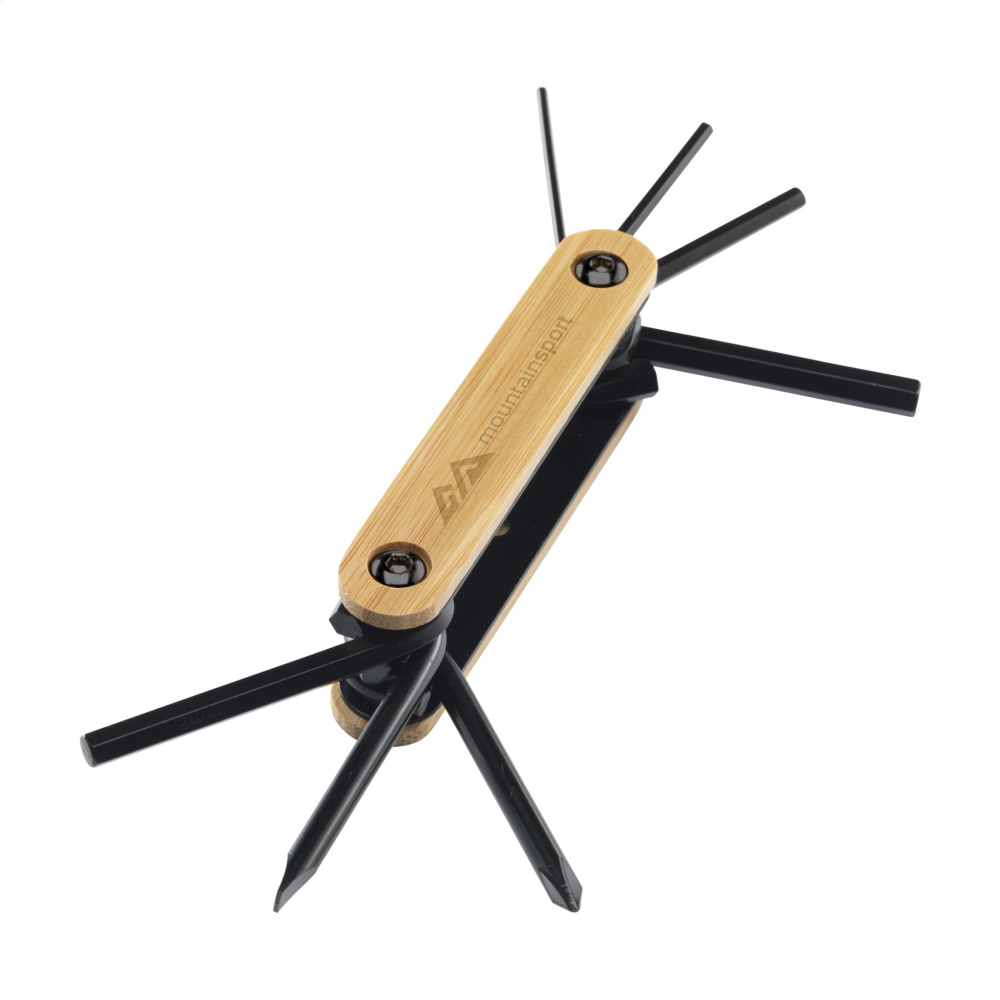 Logo trade advertising product photo of: Bamboo Black Tool multi tool