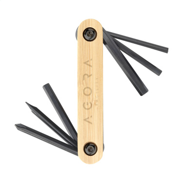 Logo trade corporate gifts image of: Bamboo Black Tool multi tool