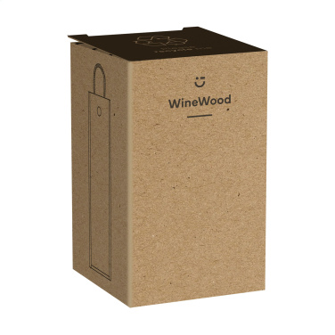 Logo trade promotional giveaways image of: WineWood wine box