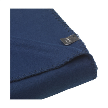 Logo trade corporate gifts image of: SuperSoft RPET (180 g/m²) fleece blanket
