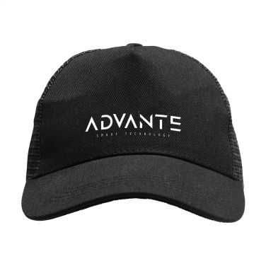 Logo trade promotional merchandise photo of: Trucker Recycled Cotton cap