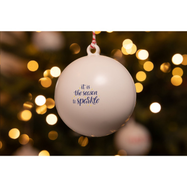 Logotrade promotional giveaway image of: Christmas Bauble Ø 7 cm Recycled PP - Made in Europe