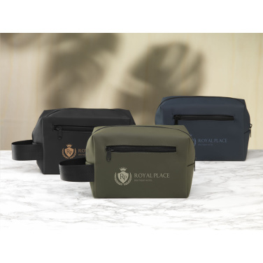 Logo trade promotional products image of: LeLennon RCS Recycled PU Toiletry Bag