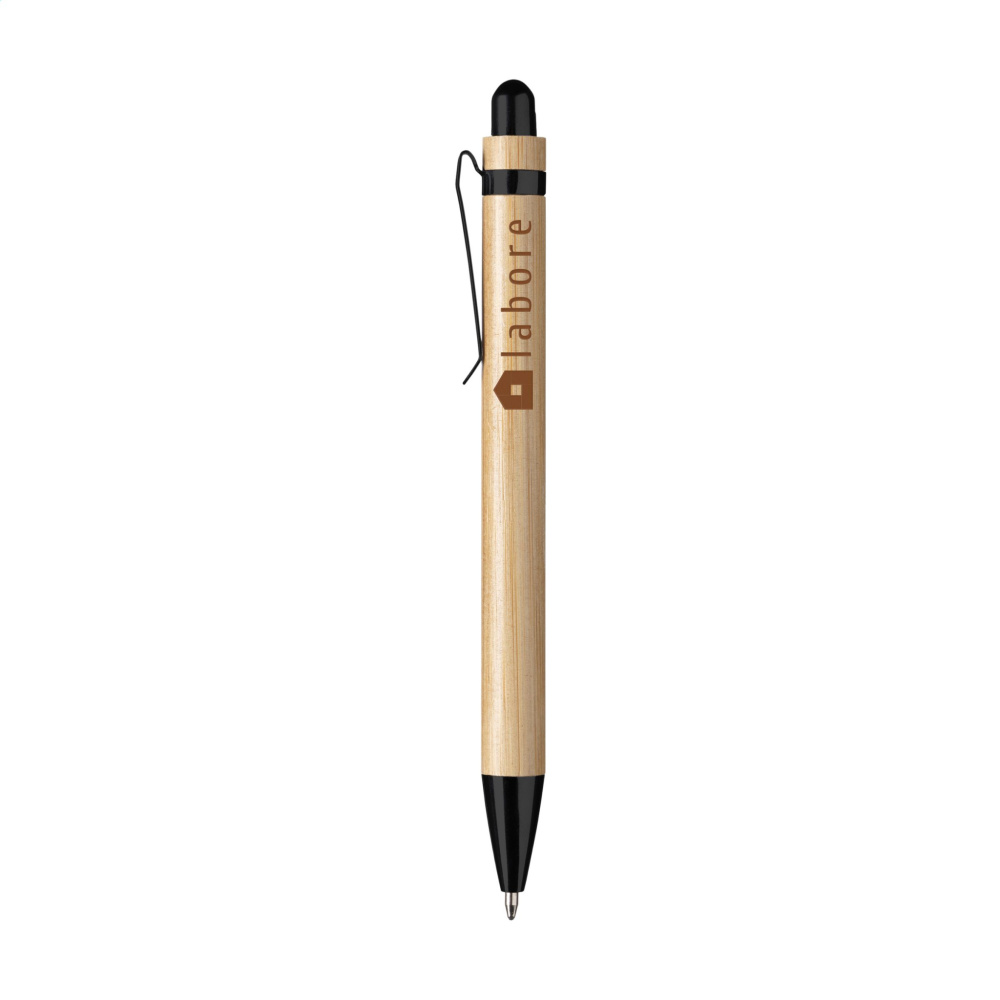 Logo trade promotional merchandise photo of: Boston Bamboo pen