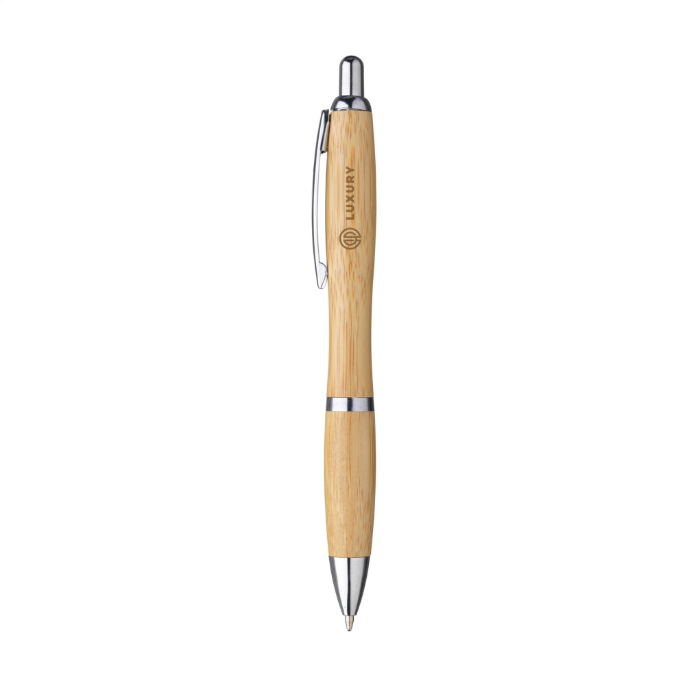 Logo trade business gifts image of: Athos Bamboo pen