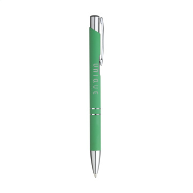 Logo trade promotional giveaways picture of: Ebony Soft Touch Accent pen
