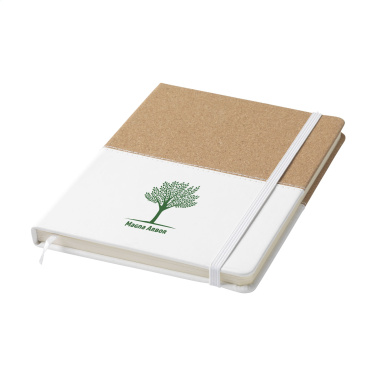 Logo trade promotional products image of: Journal Cork Paper Notebook