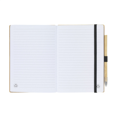 Logotrade promotional merchandise photo of: BambooPlus Paper Notebook A5 - Inkless Pen