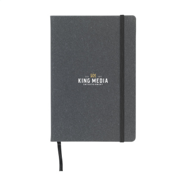 Logotrade promotional gift image of: Montana Recycled Leather Paper Notebook A5