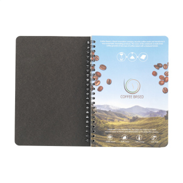 Logo trade corporate gifts image of: Coffee Paper Notebook Wire-O A5