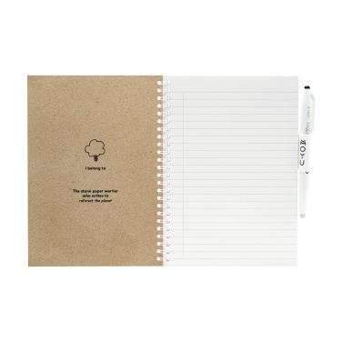Logo trade advertising products picture of: MOYU Erasable Stone Paper Notebook CraftCover 18 pages
