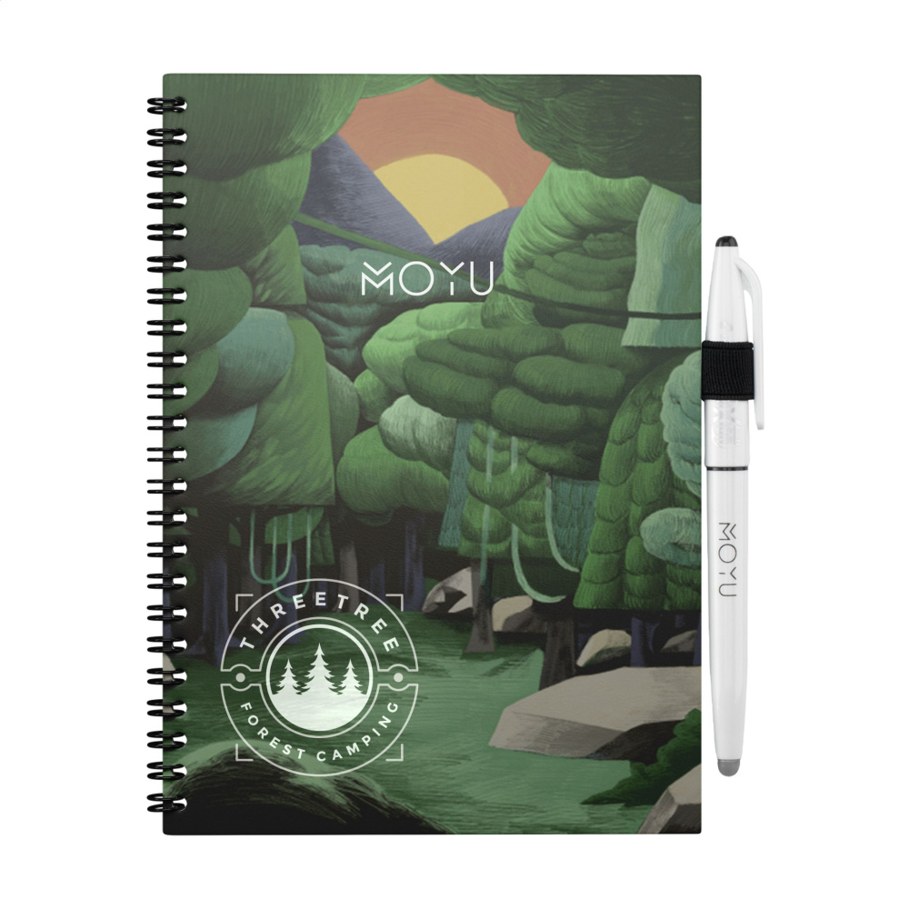 Logotrade promotional product picture of: MOYU Erasable Stone Paper Notebook Custom SoftCover