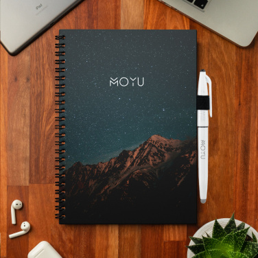 Logo trade corporate gift photo of: MOYU Erasable Stone Paper Notebook Custom SoftCover