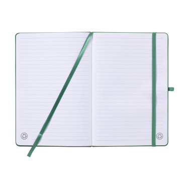 Logotrade promotional merchandise picture of: Recycled GRS PU Paper Notebook A5