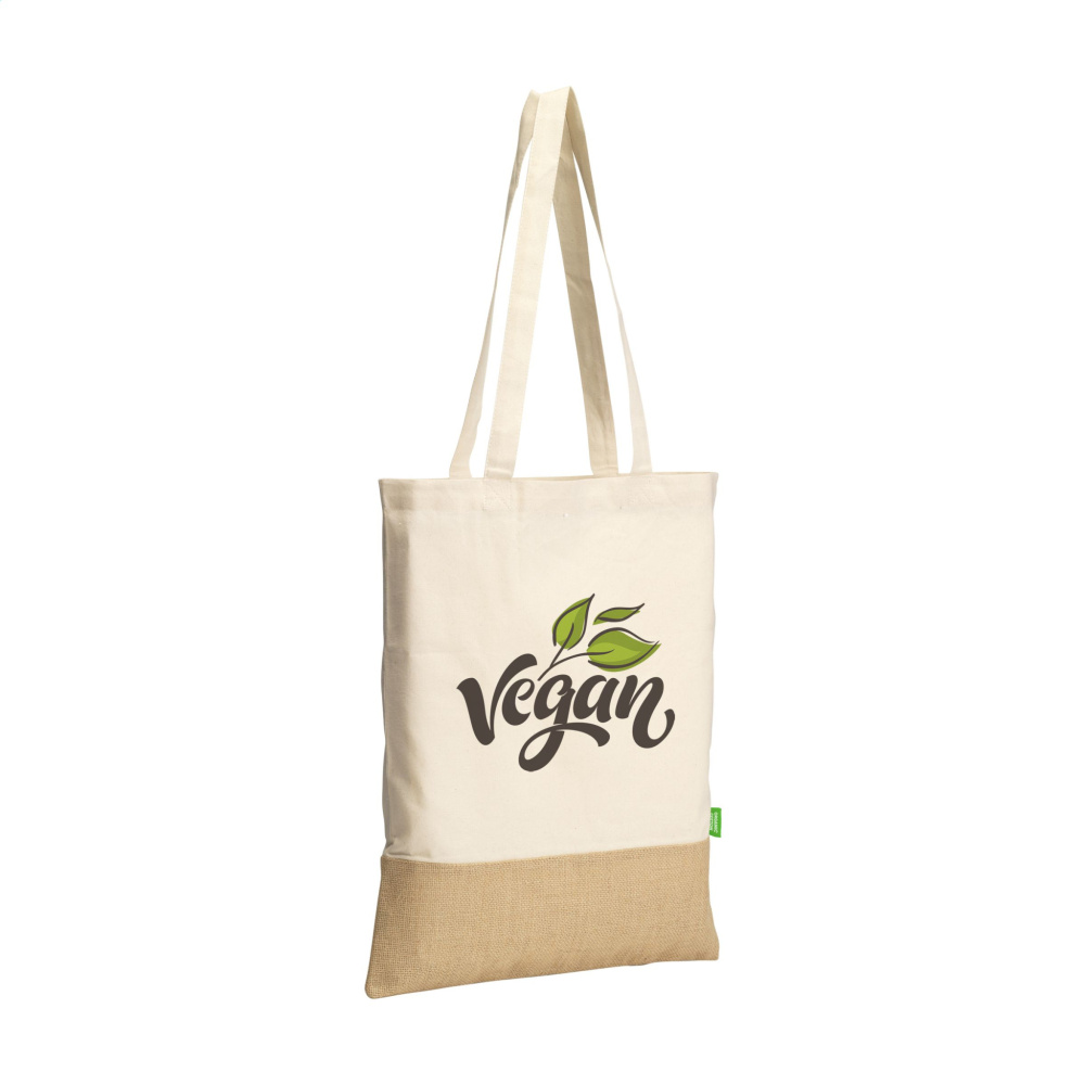 Logotrade promotional gifts photo of: Combi Organic Shopper (160 g/m²) bag