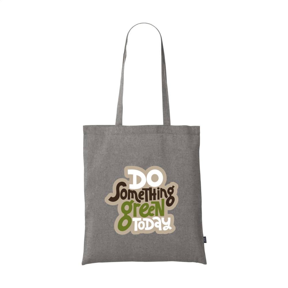 Logo trade promotional merchandise picture of: GRS Recycled Cotton Shopper (180 g/m²) bag