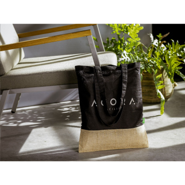 Logo trade promotional item photo of: Combi Organic Shopper (160 g/m²) bag