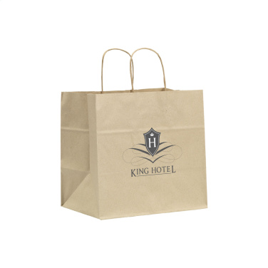 Logo trade promotional giveaways image of: Leaf It Bag recycled grass paper (90 g/m²) L