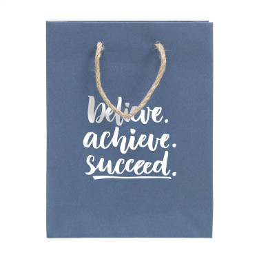 Logotrade promotional item image of: Leaf It Bag recycled with jeans fibres (180 g/m²) S