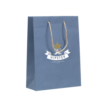 Logo trade promotional item photo of: Leaf It Bag recycled with jeans fibres (180 g/m²) M