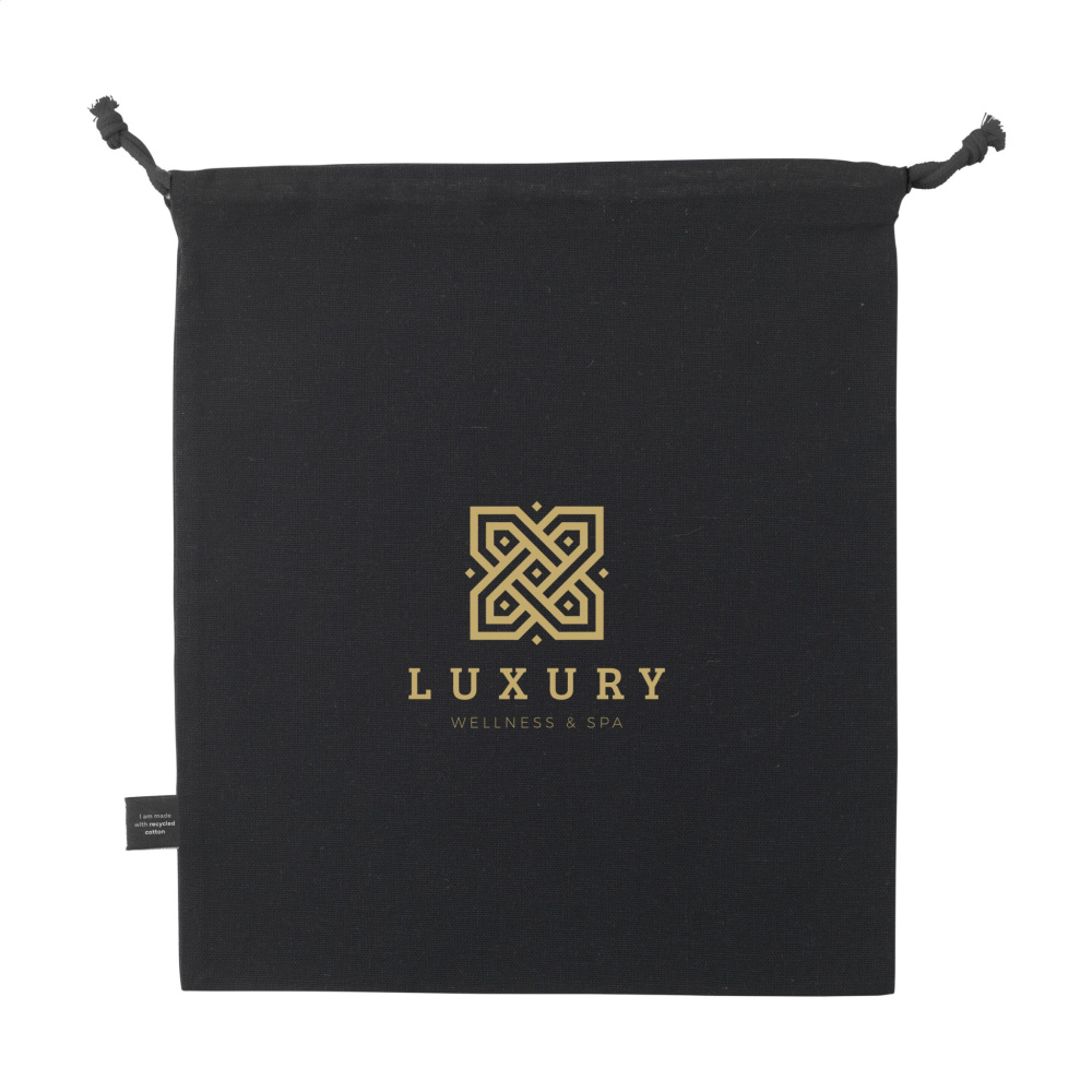 Logo trade promotional giveaways image of: Gift Pouch GRS Recycled Cotton (150 g/m²) M