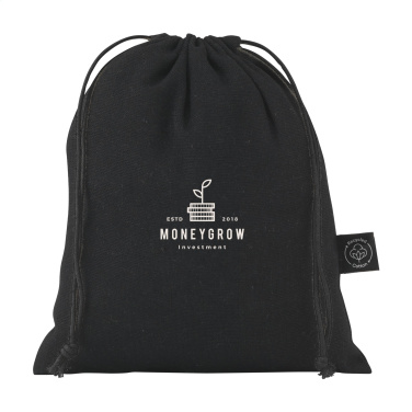 Logo trade promotional products image of: Gift Pouch GRS Recycled Cotton (150 g/m²) S