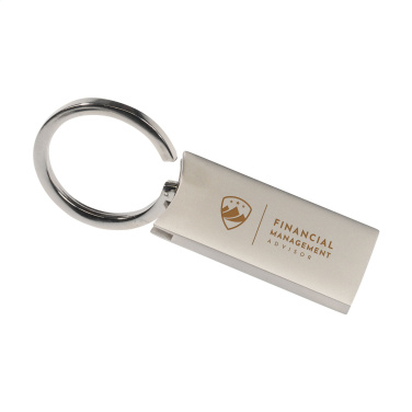Logo trade promotional giveaways picture of: StraightKey key ring