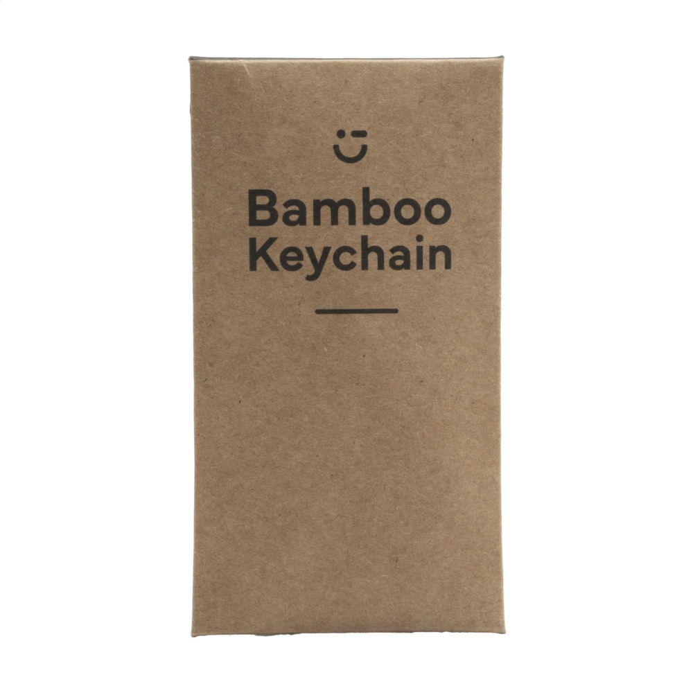 Logo trade promotional merchandise image of: WoodKey Circle keychain