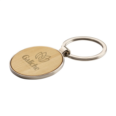 Logotrade promotional giveaway picture of: Bamboo Key Circle keyring
