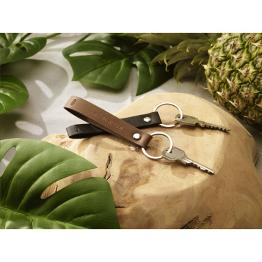 Logotrade promotional product picture of: Vegan Pineapple Leather Keyring