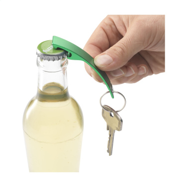 Logotrade advertising product picture of: Alu Opener GRS Recycled keyring