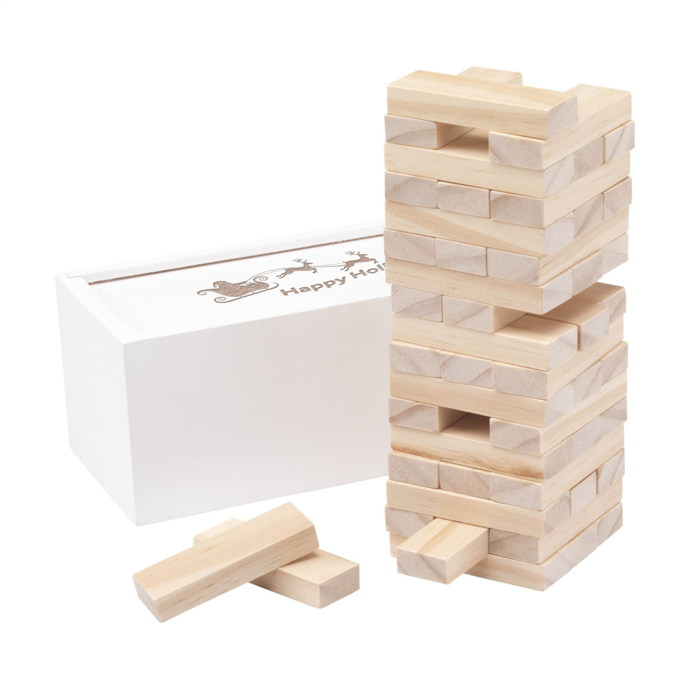 Logotrade promotional giveaway picture of: Tower Game Deluxe X-Mas