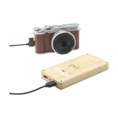 Logo trade corporate gift photo of: Solar Powerbank 8000+ Wireless Charger