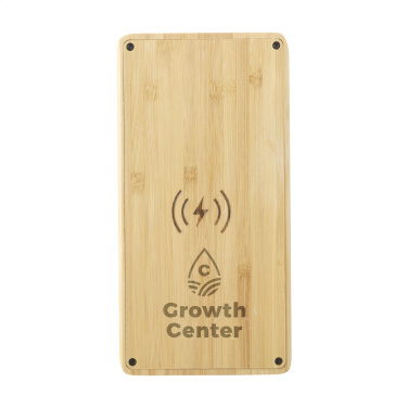 Logotrade promotional product picture of: Solar Powerbank 8000+ Wireless Charger