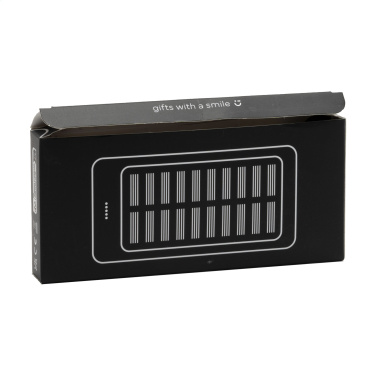 Logo trade corporate gift photo of: Solar Powerbank 8000+ Wireless Charger