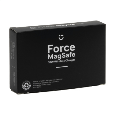 Logo trade promotional merchandise image of: Force MagSafe 10W Recycled Wireless Charger