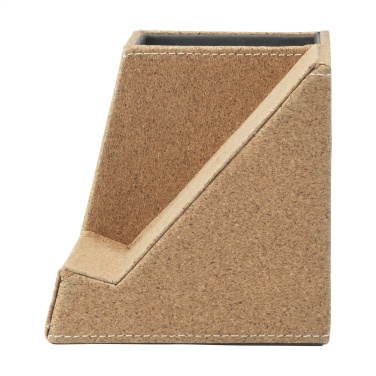 Logo trade promotional giveaways image of: Ecork Pen Holder Wireless Charger