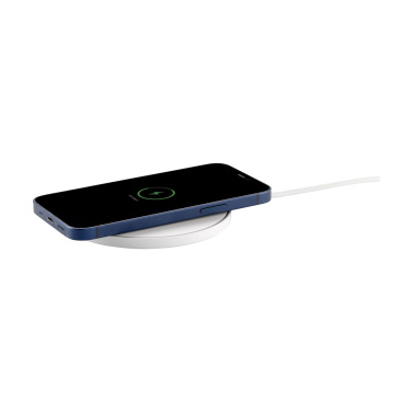 Logotrade promotional item picture of: Coil RCS Recycled Wireless Charger