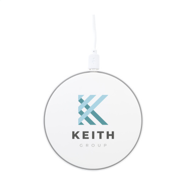 Logo trade advertising products image of: Coil RCS Recycled Wireless Charger