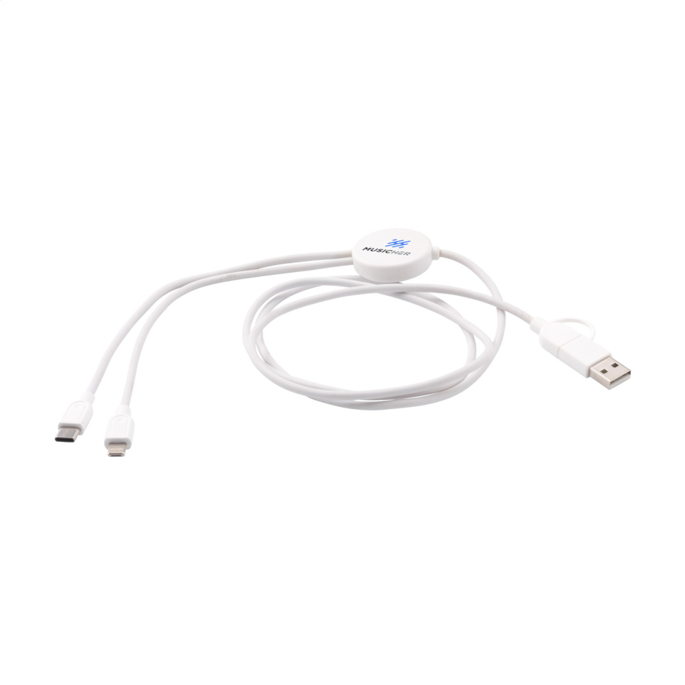 Logotrade promotional giveaways photo of: Charging Cable RCS Recycled ABS-TPE