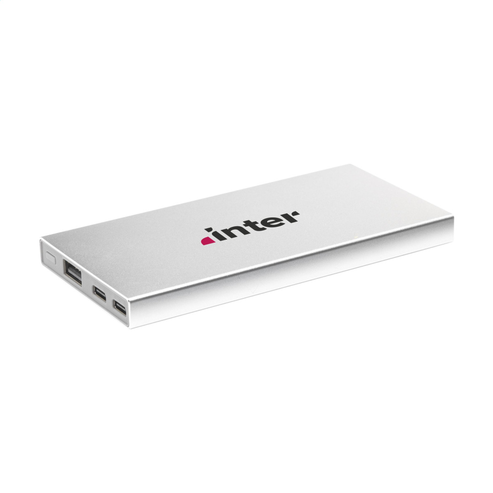 Logo trade advertising product photo of: Tecco GRS Recycled Alu Powerbank 5000 external charger