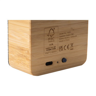 Logotrade promotional gift picture of: Sonido 5W Bamboo wireless speaker