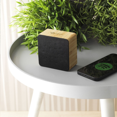 Logo trade promotional items image of: Sonido 5W Bamboo wireless speaker