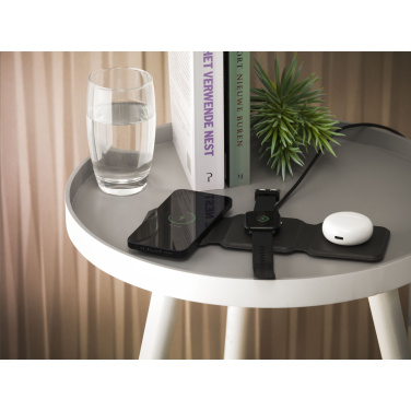 Logotrade promotional products photo of: TriCharge RCS  Recycled PU Wireless Charger