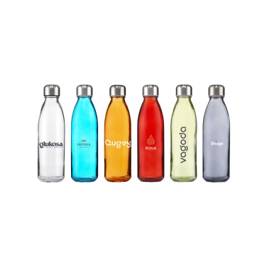 Logo trade corporate gifts picture of: Topflask Glass 650 ml drinking bottle