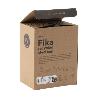 Logo trade promotional giveaway photo of: Fika RCS Recycled Steel Cup 400 ml thermo cup